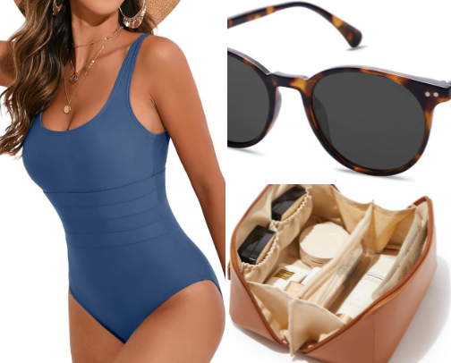 Trip essentials, nothing extra 💼✨ cover photo collage