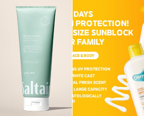 Body care for women in their 30's cover photo collage