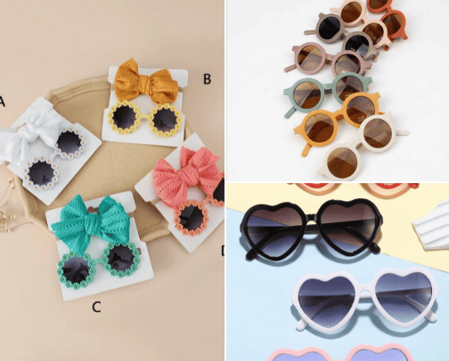 Children shades/sunglasses cover photo collage