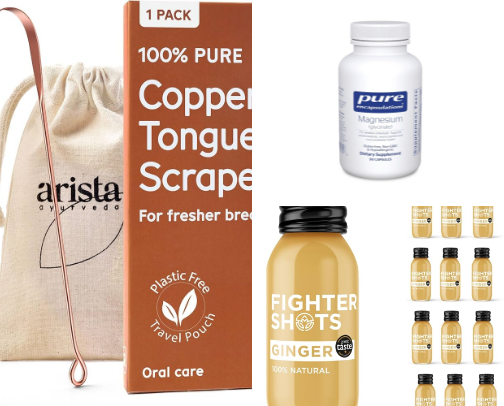Health & wellness staples I swear by. cover photo collage