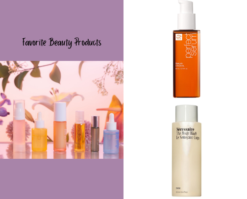 My favorite beauty recs cover photo collage