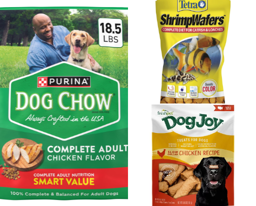 Pet food & pet accessories cover photo collage