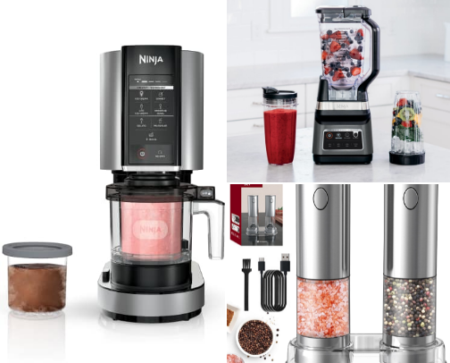 Kitchen gadgets cover photo collage