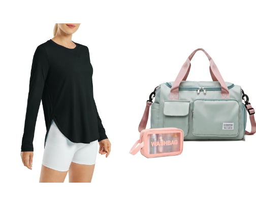 Affordable gym wear under $30 👌🏻🩵 cover photo collage