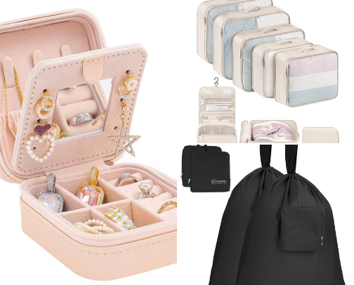 Travel bags fav what’s in my suitcase ! cover photo collage