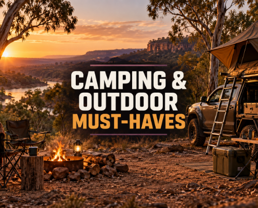 Camping & Outdoor Must-Haves cover photo collage