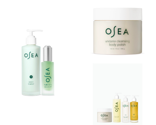 My favorite products from OSEA. cover photo collage