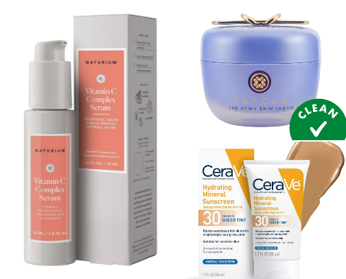 Current Morning Skincare Routine (step by step) cover photo collage