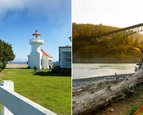 Must-visit water-view parks in Western Washington State cover photo collage