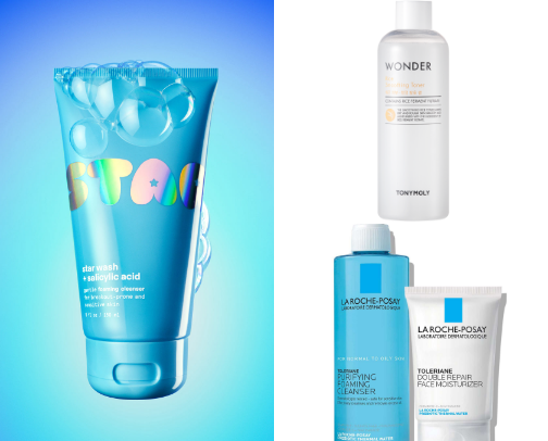 Skincare for glass skin cover photo collage