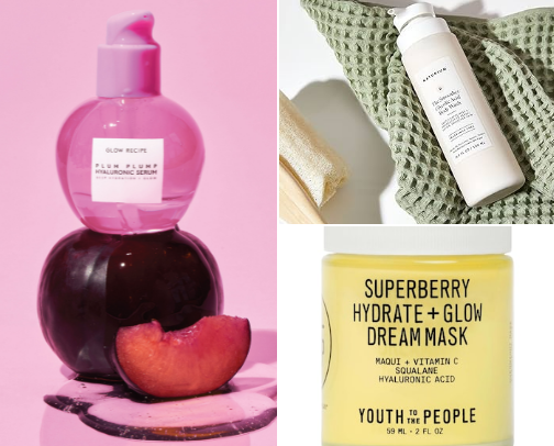 Essential Skincare and Body Products cover photo collage