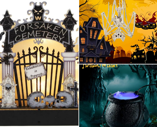My Personal Halloween Decor, Costume & Makeup Picks cover photo collage