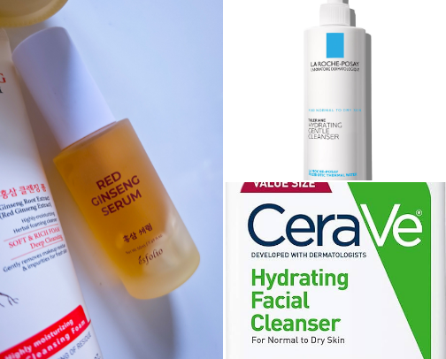 My Daily Glass Skin Routine (AM + PM) cover photo collage