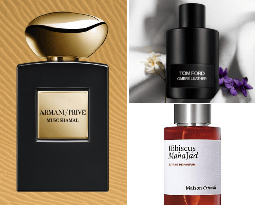 Perfumes/scents cover photo collage