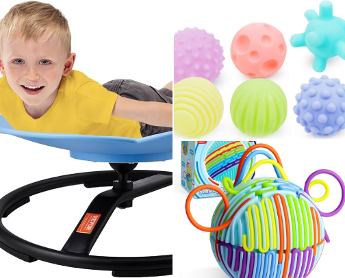 Sensory tools and toys cover photo collage