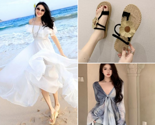 Fashion Terbaik Untuk Ke Pantai cover photo collage