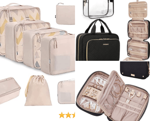 Things that make packing & flying easier. cover photo collage