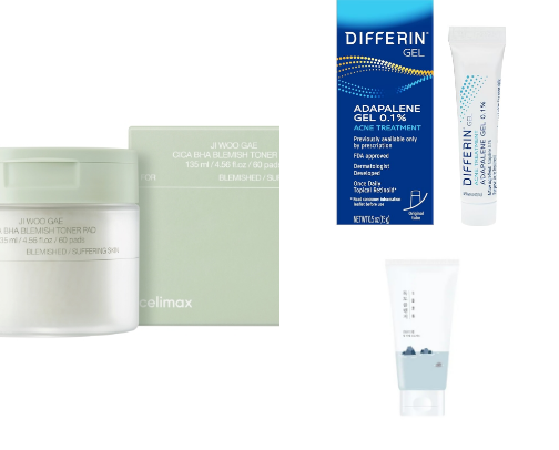 My skin cycling routine cover photo collage