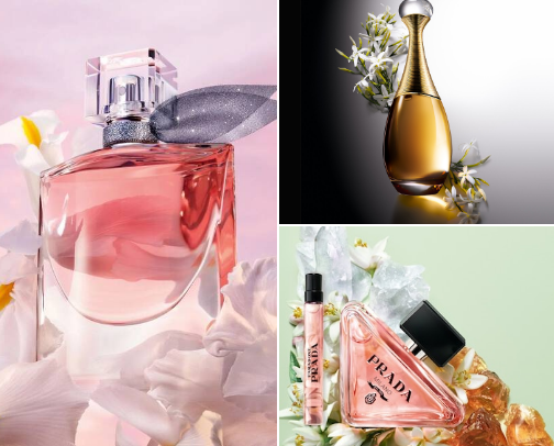 Perfumes and Fragances cover photo collage