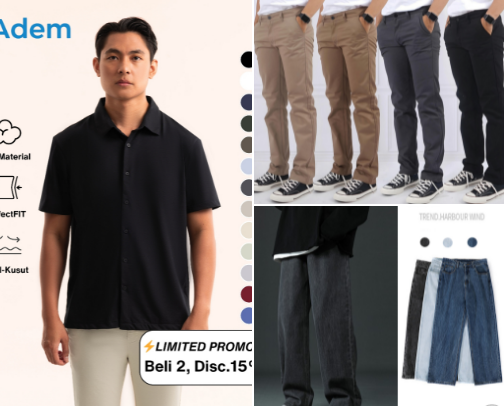 Must-have items for men. cover photo collage