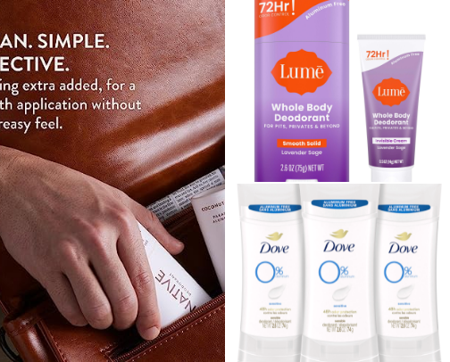 Natural Deodorants cover photo collage