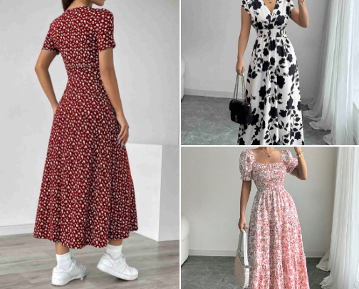 SHEIN Women’s Casual Dresses – Stylish, Comfy & Affordable cover photo collage