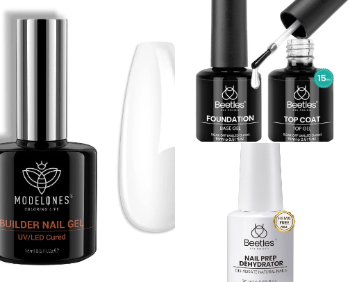 Nail products for cute nails that stay on for WEEKS cover photo collage