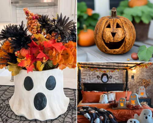 Fall and Halloween Decorating cover photo collage