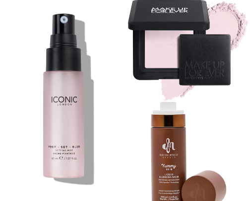 Setting Powders and Setting Sprays that help your makeup STAY ALL DAY cover photo collage