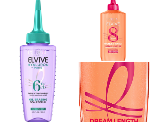 Hair products cover photo collage