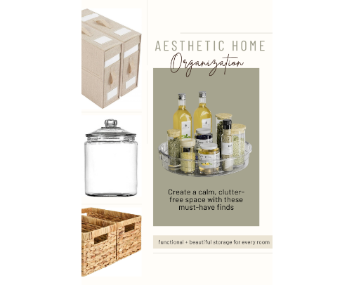 Tidy Spaces, Happy Places | Best Organization Finds For Every Room cover photo collage