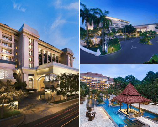Several hotels have playground facilities in Yogyakarta cover photo collage