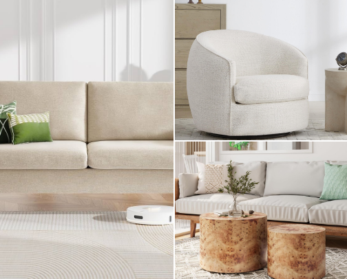 How to Create a Cozy Neutral Living Room cover photo collage