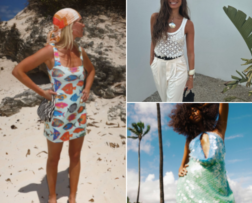 Summer Mermaid Aesthetic cover photo collage