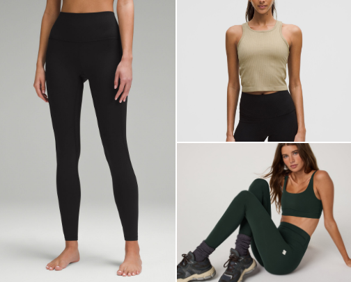 My favorite active wear cover photo collage