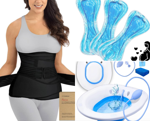 Must-Have Postpartum Essentials Every New Mom Needs cover photo collage