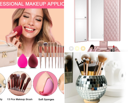 💄 Glam Up – Beauty Must-Haves: Curated Essentials to Transform Your Daily Routine into a Luxurious Experience" cover photo collage