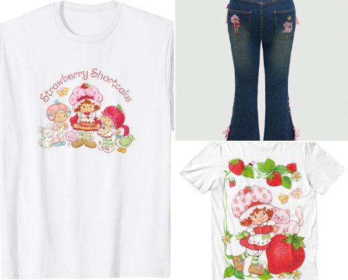 Strawberry Shortcake outfits cover photo collage