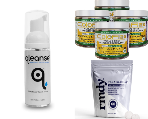 Awesome butt health products cover photo collage