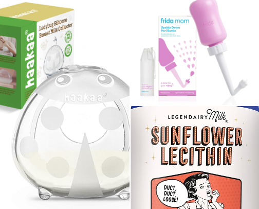 Postpartum essentials to make your postpartum life easier cover photo collage