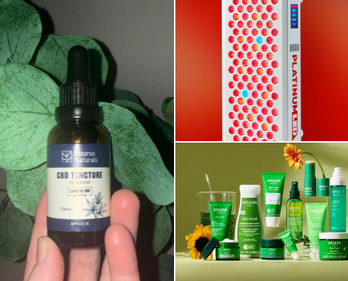 Wellness essentials. cover photo collage