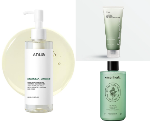 My TOP-KBeauty skincare products cover photo collage