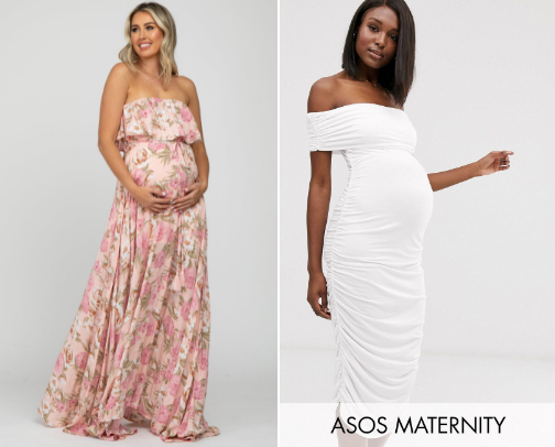 CHIC BABY SHOWER OUTFITS FOR MOMS-TO -BE cover photo collage