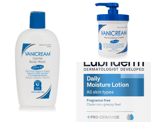 Sensitive skin friendly cover photo collage