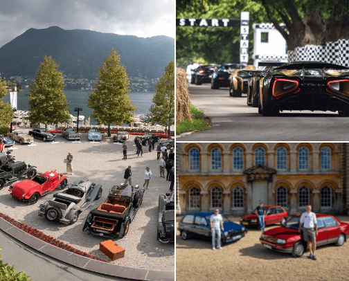 Car shows/locations cover photo collage