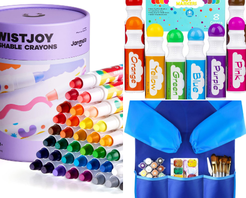 Toddler Arts & Crafts cover photo collage