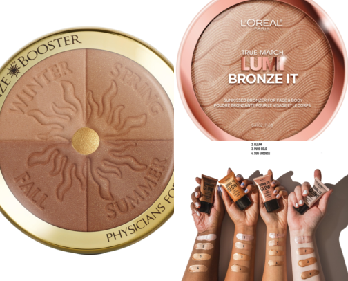 Bronzing Drops I Mix Into My Moisturizer Because I Looked Dead All Winter cover photo collage