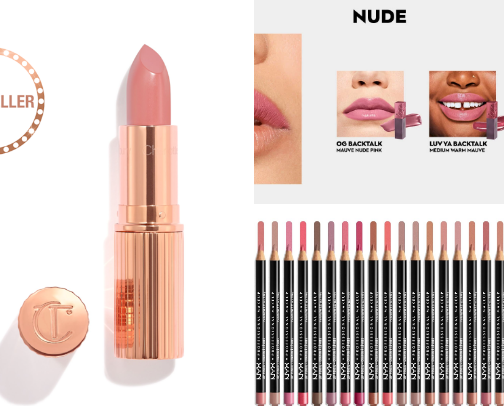 Fave lip products 💄 cover photo collage