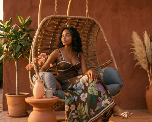 Boho Outdoor Summer — Patio & Wardrobe Edit 🧡 cover photo collage