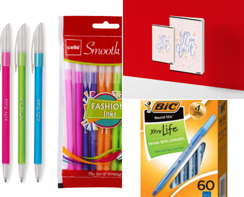 Supplies I use for writing📚 cover photo collage